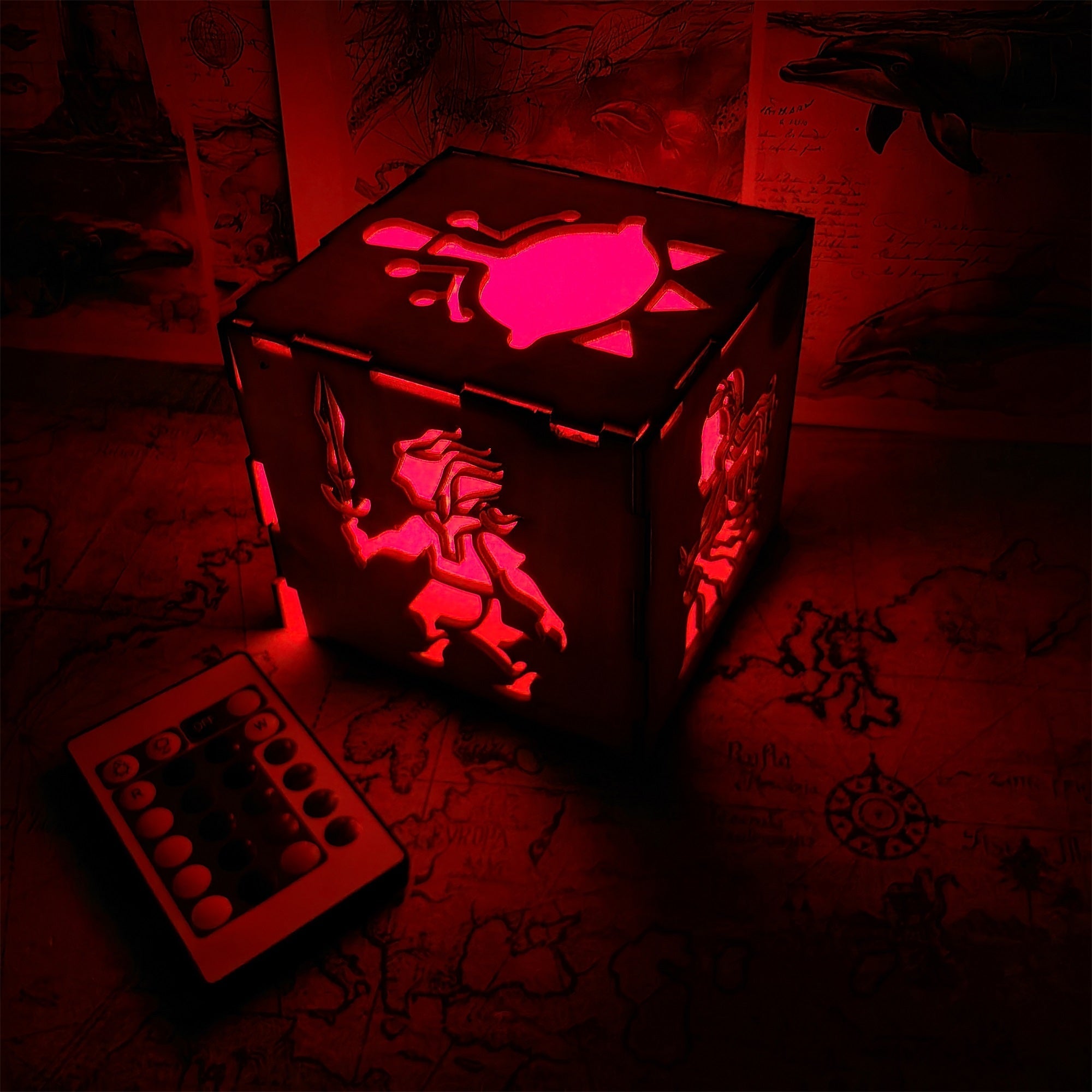 Link Master Icon Wooden Cube Light Game Desk Decor - Tophatter Daily Deals