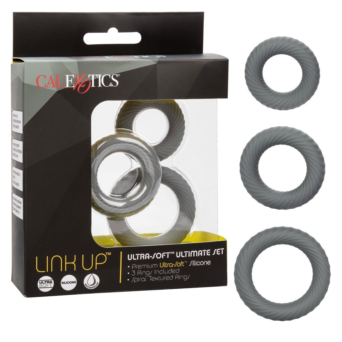 Link Up Ultra Soft Ultimate – Plush Stretchy Cock Ring Set > Cock Ring > Sets - Tophatter Daily Deals