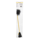 Boundless Feather Crop Black Faux Leather and Feather Tickler BDSM Dual Crop 15 Inch > Bondage Gear > Ticklers - Tophatter Daily Deals