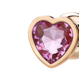 Adam & Eve Heart Gem Anal Training Set (Rose Gold Pink) – Metal Anal Plug Set of 3 Sizes > Anal Range > Jewel Butt Plugs - Tophatter Daily Deals