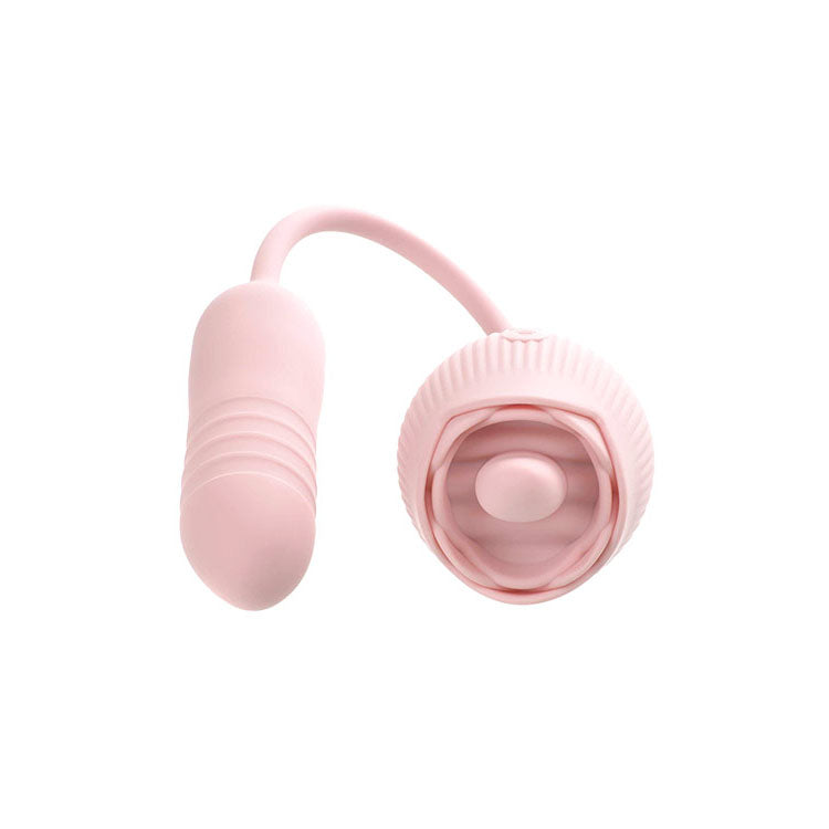 Adam & Eve Thrust & Tickle Rose Vibrator – USB Rechargeable Flickering Thrusting Vibrator > Sex Toys For Ladies > Rose Stimulators - Tophatter Daily Deals