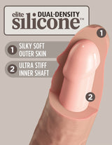 King Cock Elite 9 Inch Dual Density Silicone Vibrating Dildo With Remote > Vibrators > Realistic Vibrators - Tophatter Daily Deals
