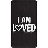Custom Cane Engraving - Rectangle Black Anodized Aluminum - Valentine's Day Special Love Engraving Plaque - I am loved - designs - Tophatter Daily Deals