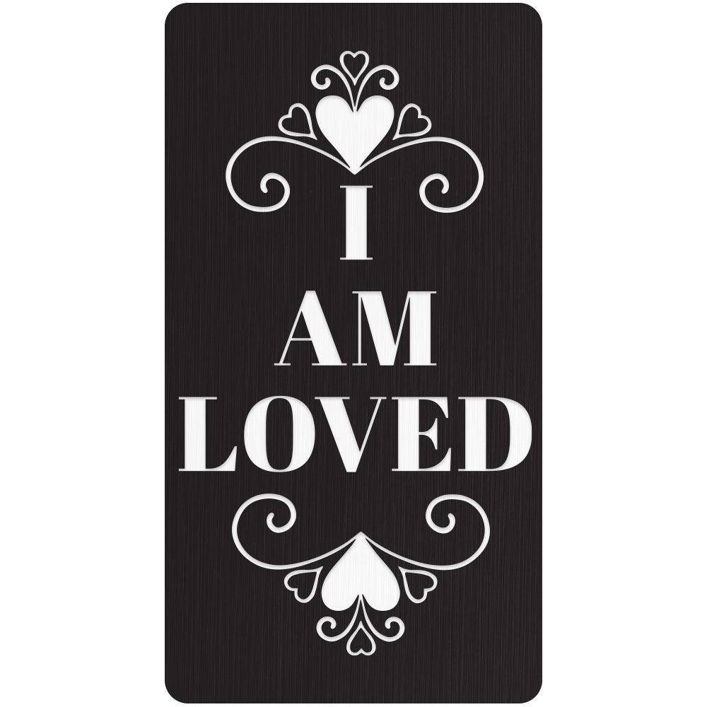 Custom Cane Engraving - Rectangle Black Anodized Aluminum - Valentine's Day Special Love Engraving Plaque - You are my heart - Tophatter Daily Deals