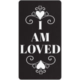 Custom Cane Engraving - Rectangle Black Anodized Aluminum - Valentine's Day Special Love Engraving Plaque - You are my heart - Tophatter Daily Deals