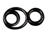 Icon Brands - Triple Play - Cock Ring & Ball Stretcher - Black Sex Toy - Tophatter Daily Deals