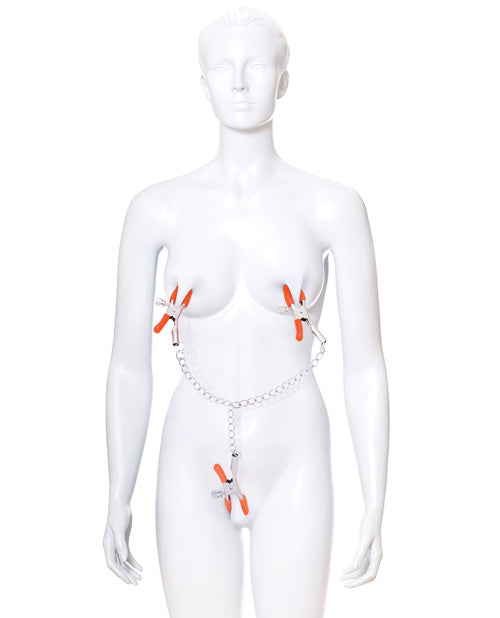 Triple Your Pleasure Clamps & Chain Nipple Clamps - Tophatter Daily Deals
