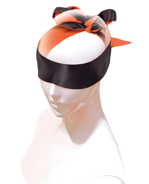 Orange is the New Black Satin Sash Reversible Blindfold Blindfolds - Tophatter Daily Deals