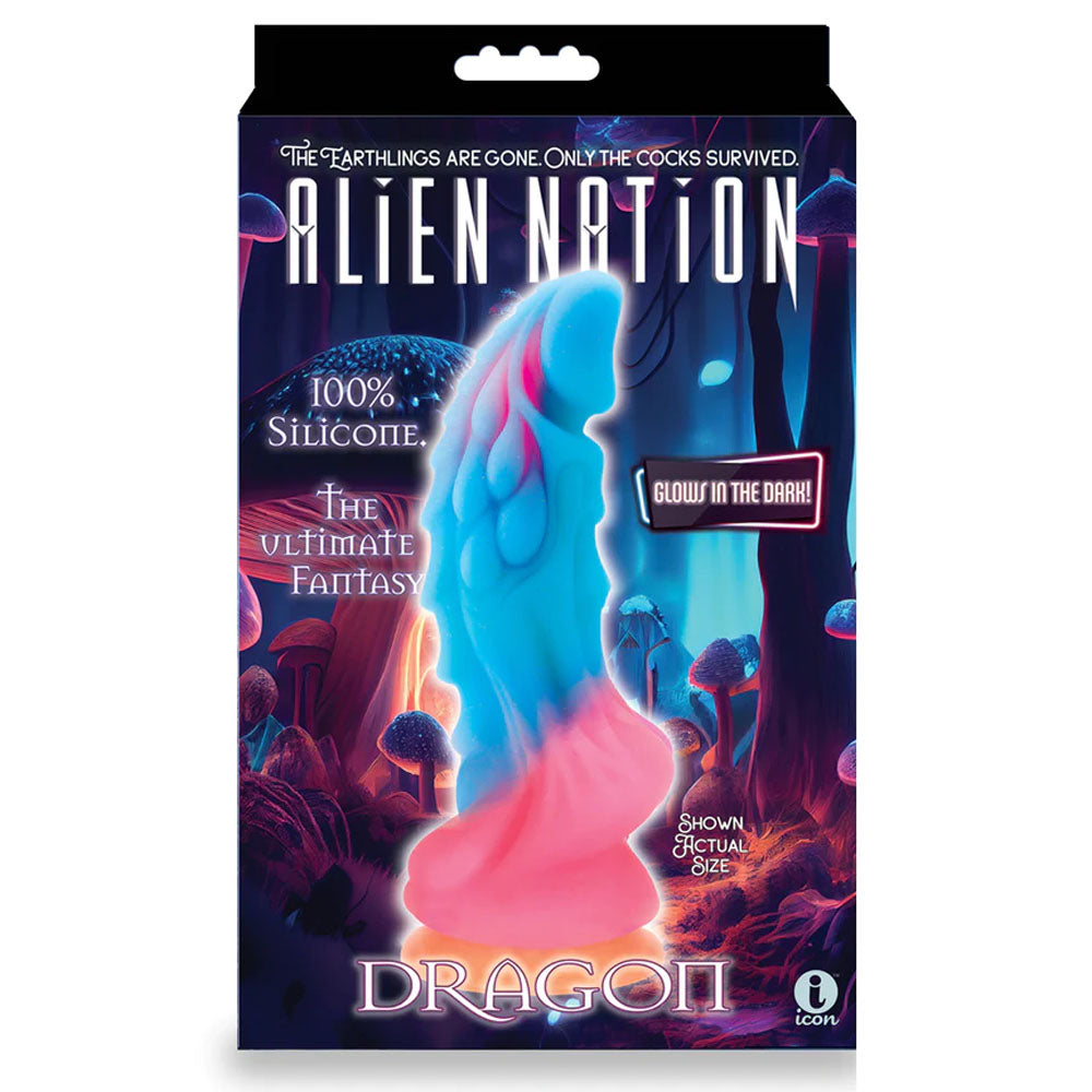 Alien Nation Glow Dragon – Glow in the Dark 23 cm Fantasy Dong > Dildos > Fantasy - Tophatter Daily Deals