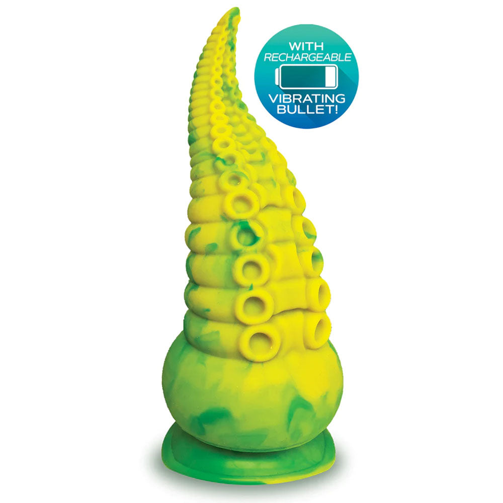 Alien Nation Octopod (Yellow/Green) – USB Rechargeable 22.9 cm Vibrator > Dildos > Fantasy - Tophatter Daily Deals