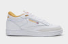 Reebok Men's Club C Mid II Shoes - Ftwwht/Ftwwht/Retgol Ftwwht Retgol Footwear - Tophatter Daily Deals