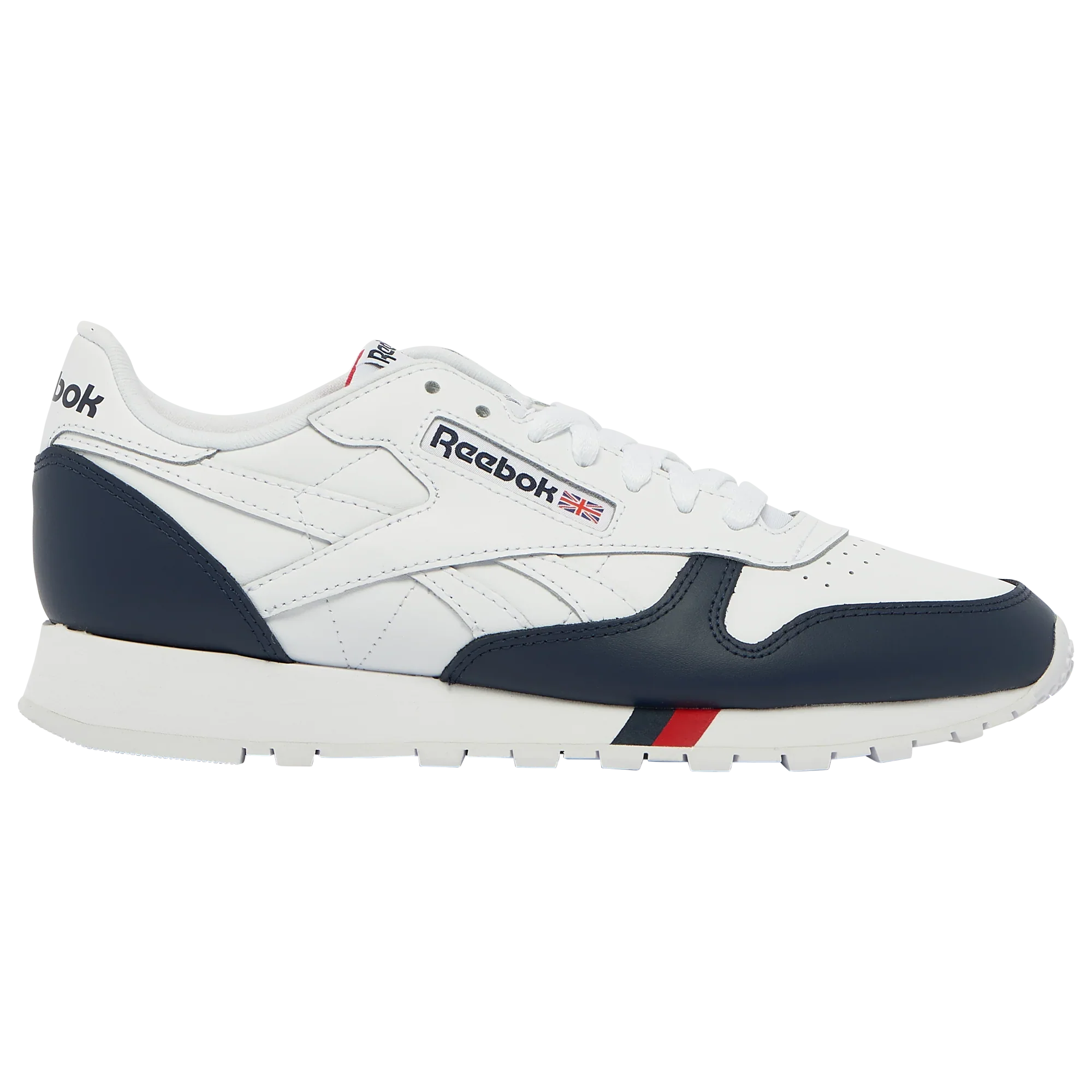 Reebok Men's Classic Leather Shoes - Ftwwht/Vecred/Vecnav Ftwwht Vecred Vecnav Footwear - Tophatter Daily Deals