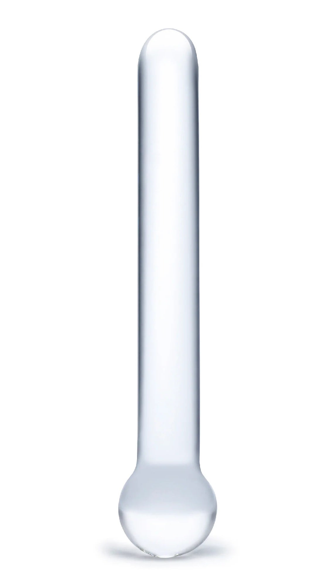Glas 7 Inch Straight Clear Glass Dildo with Bulbous Handle and Luxury Satin Storage Bag > Glass > Dildos - Tophatter Daily Deals