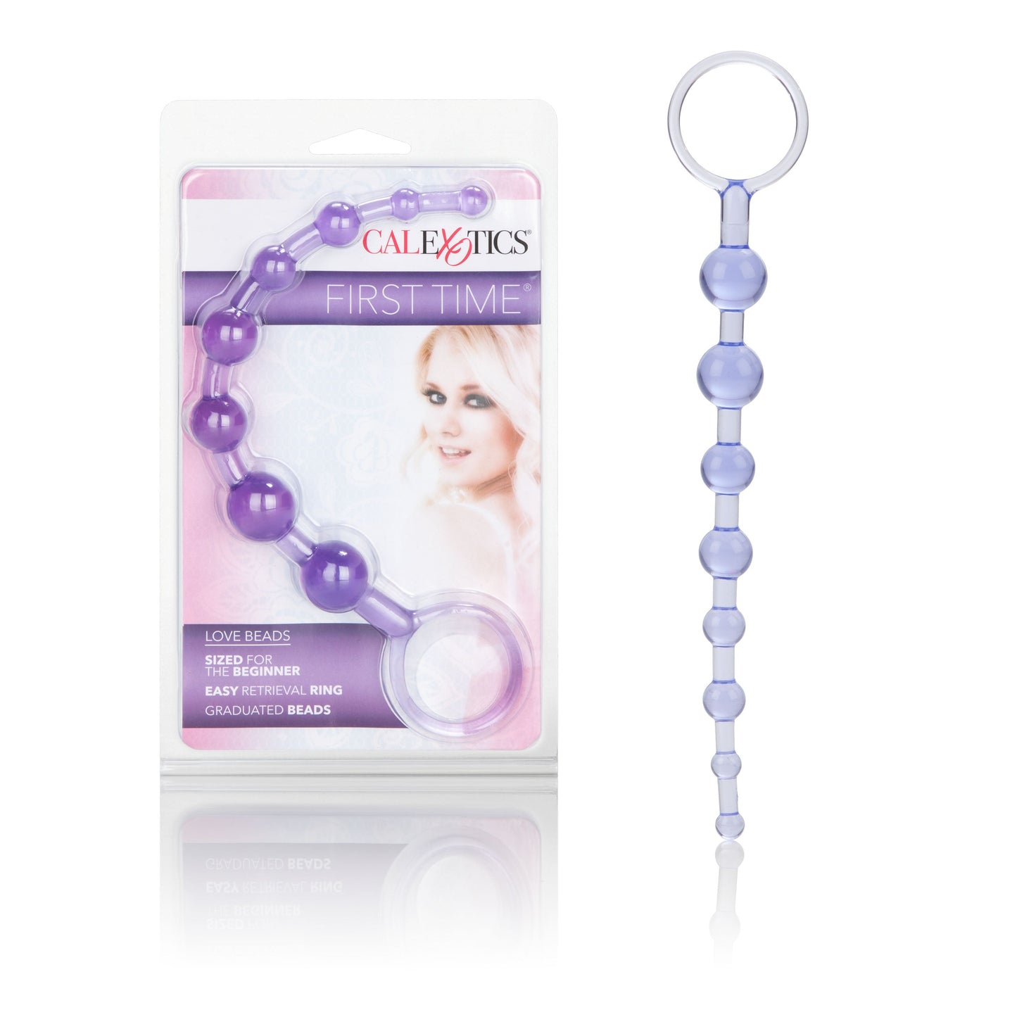 First Time Love Beads Purple Slim Graduated Flexible Anal Beads with EZ Retrieval Ring > Anal Range > Anal Beads - Tophatter Daily Deals
