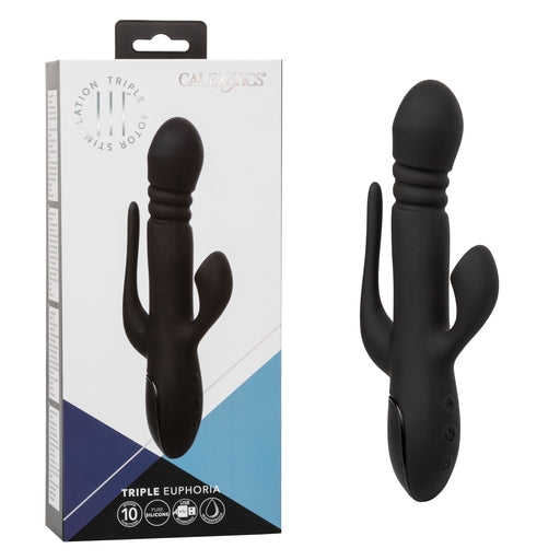 III Triple Euphoria - Triple Action Massager with Thrusting Shaft > Vibrators > Ladies > Rabbit Multi - Tophatter Daily Deals