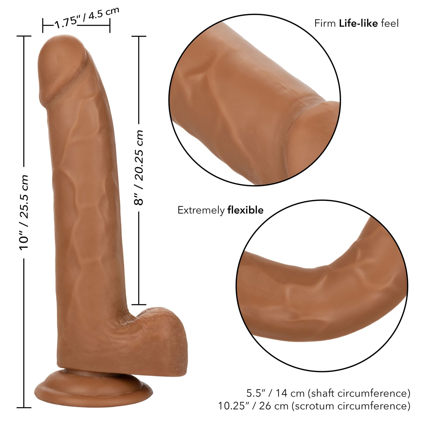 Size Queen 8 Inch Realistic Dong in Ivory > Dildos > Realistic Dildos - Tophatter Daily Deals