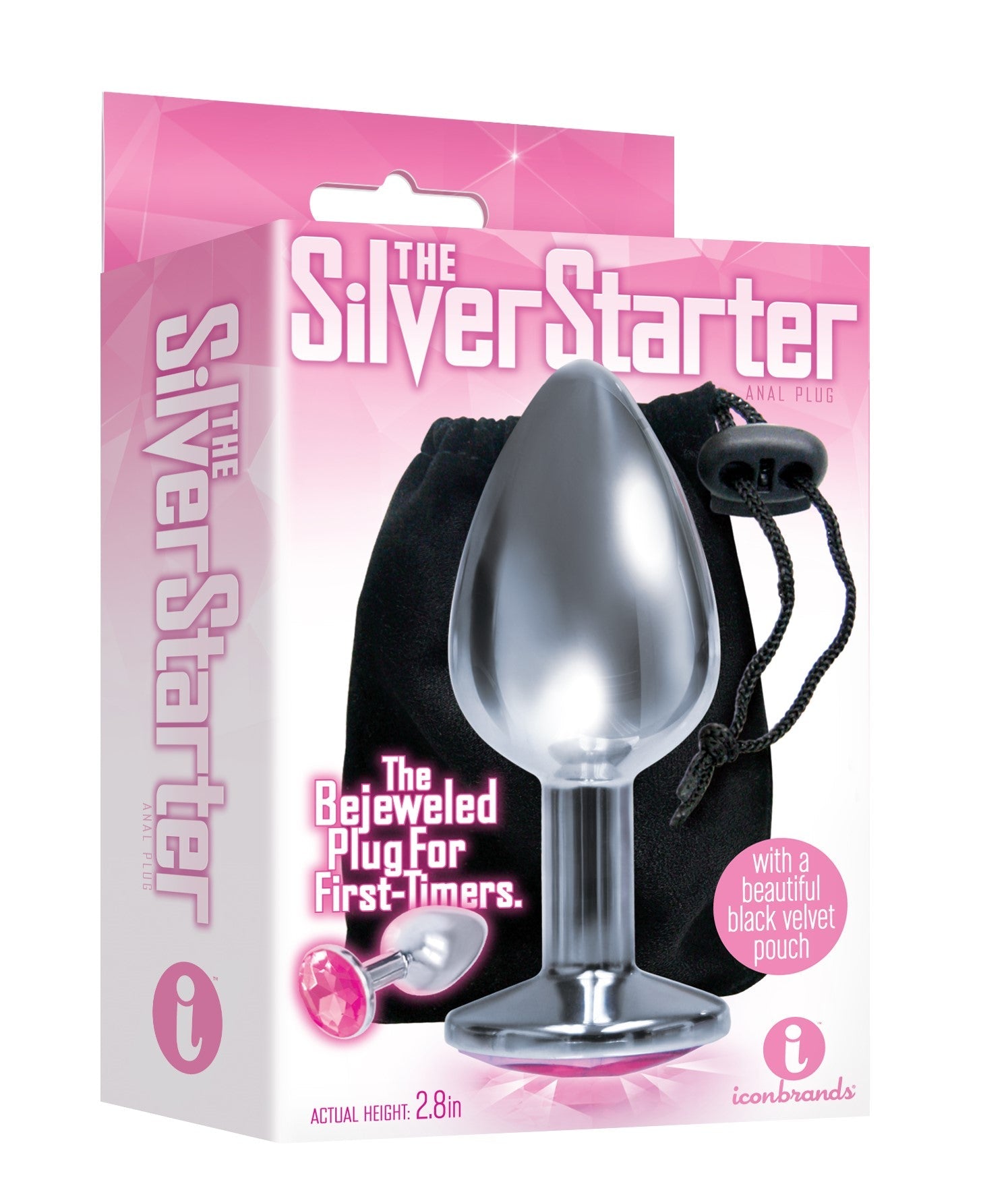 The Silver Starter Silver 7.1 cm (2.8'') Butt Plug with Round Jewel – Elegant Butt Plug > Anal Range > Jewel Butt Plugs - Tophatter Daily Deals