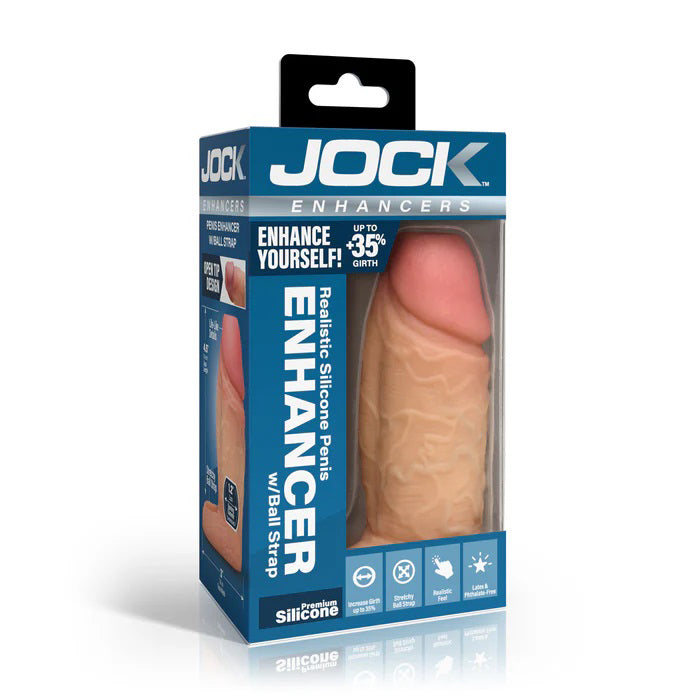 Jock Enhancers 1 Inch Silicone Penis Extension Sleeve Medium > Sex Toys For Men > Penis Sleeves - Tophatter Daily Deals