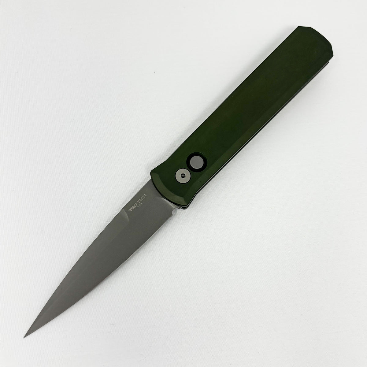 Pro-Tech Knives Godfather - OD Green Handle - Blasted Blade - 920-Green Automatic Knives - Tophatter Daily Deals