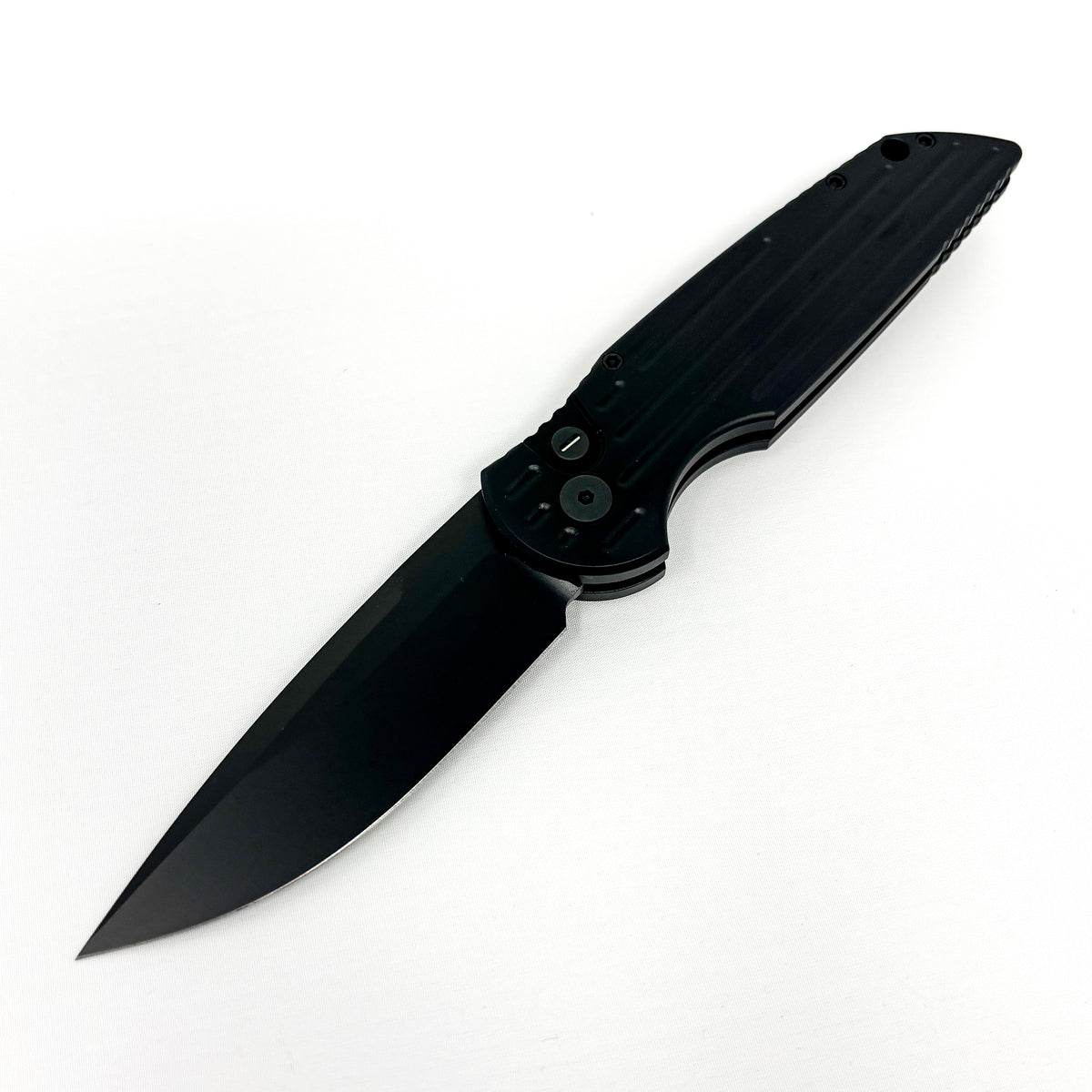 Pro-Tech Knives Tactical Response 3 - Operator Edition - Black Handle & Blade - TR-3 SWAT Operator Automatic Knives - Tophatter Daily Deals