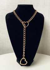 Love Heart Slip Chain Gold - Tophatter Daily Deals