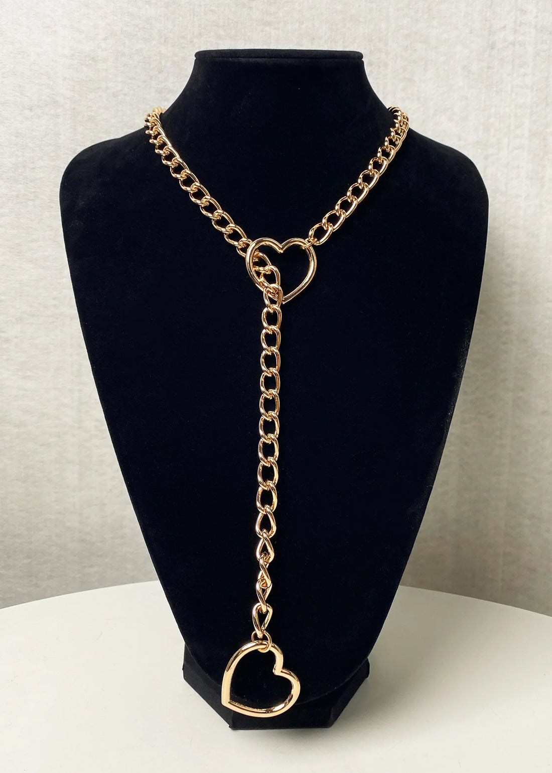 Love Heart Slip Chain Gold - Tophatter Daily Deals