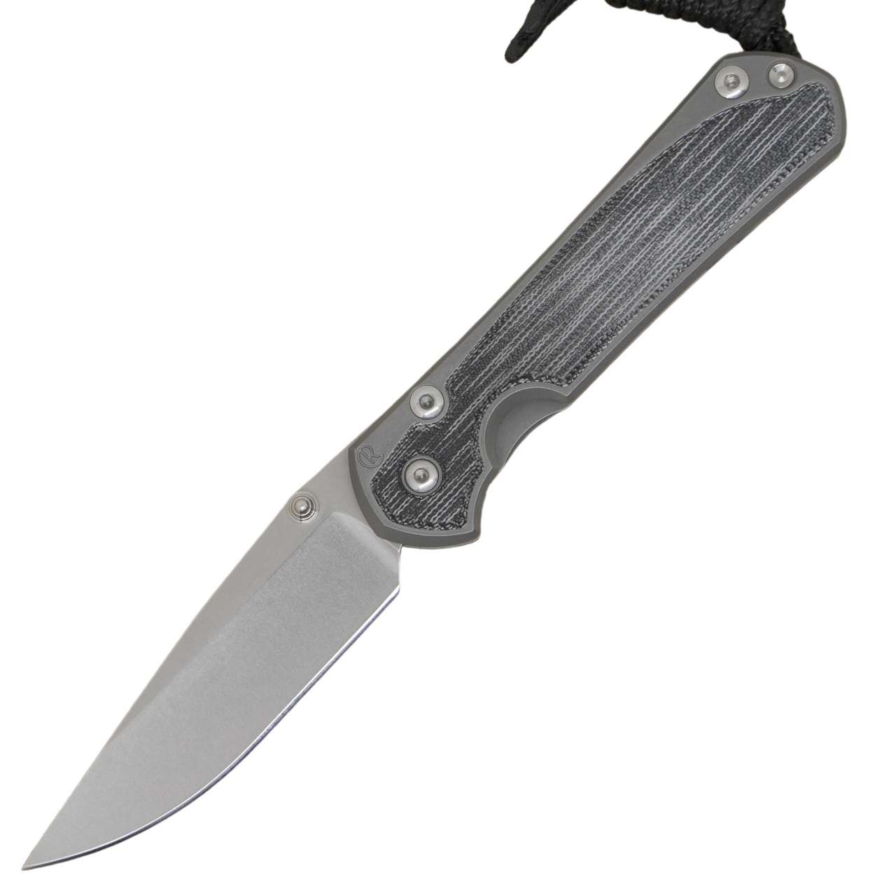 Chris Reeve Knives Small Sebenza 31 - Glass Blasted - Black Canvas Micarta Inlay - Drop Point - S31-1652 FOLDING KNIVES - Tophatter Daily Deals
