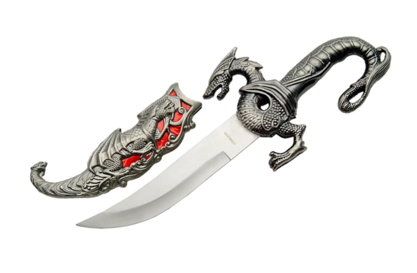 9.5" RED DRAGON DAGGER - Tophatter Daily Deals