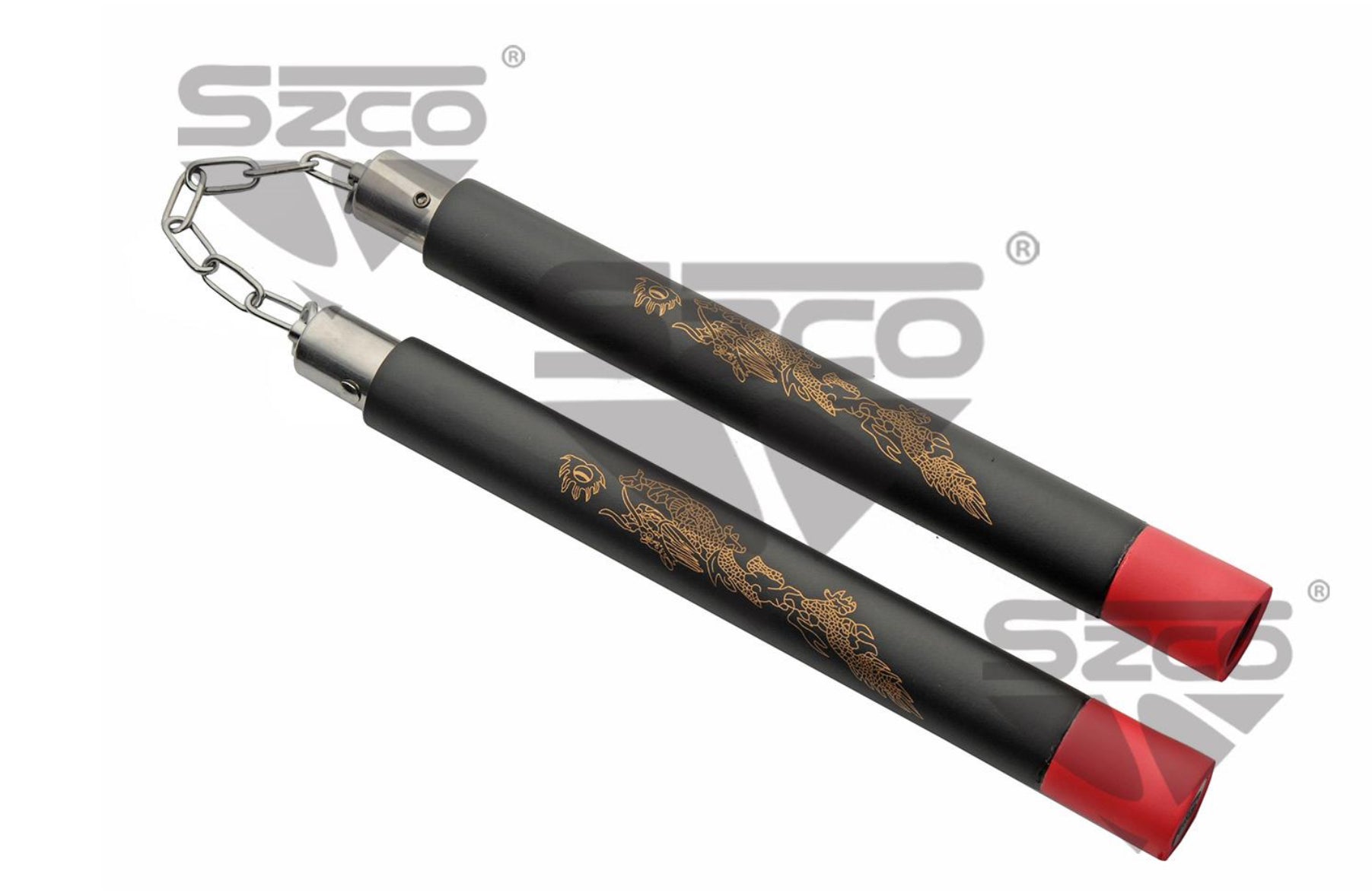 12" GOLD DRAGON NUNCHUCKS - Tophatter Daily Deals