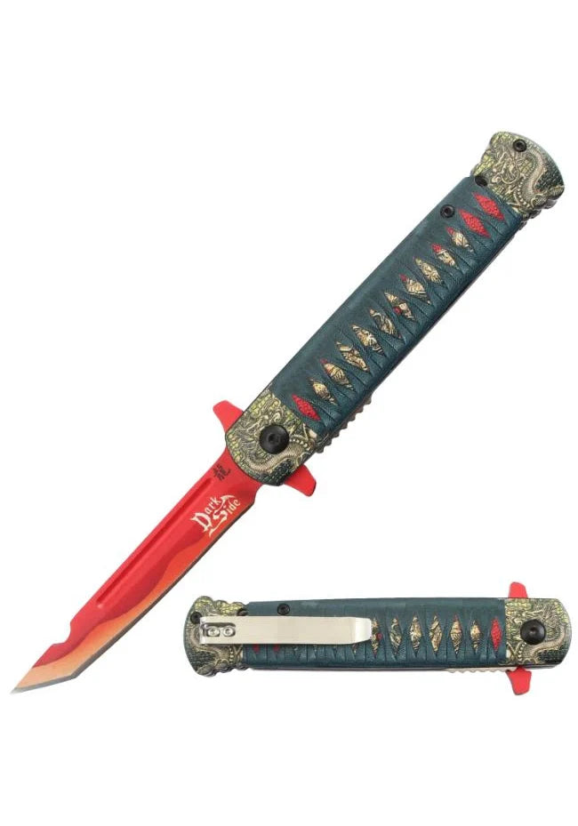 DARK FANTASY - SPRING ASSISTED KNIFE - Tophatter Daily Deals