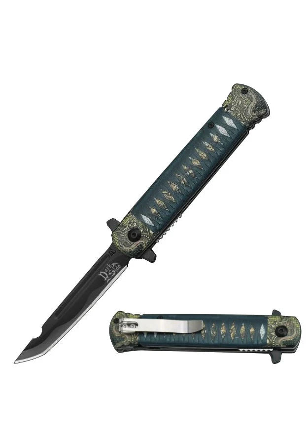 DARK FANTASY - SPRING ASSISTED KNIFE - Tophatter Daily Deals