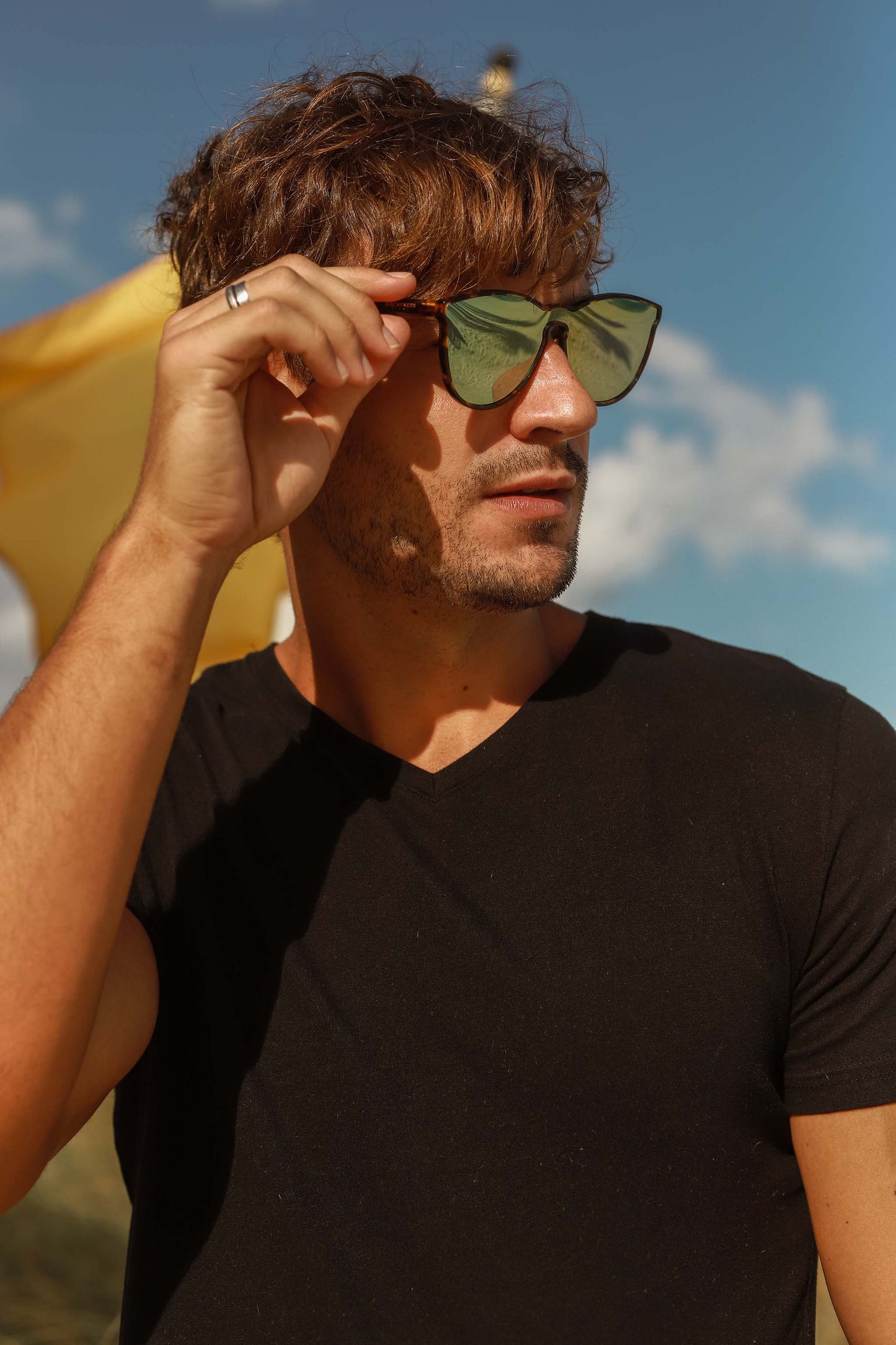 Biscayners Cranwood Tortoise Men's Sunglasses Sunglasses - Tophatter Daily Deals