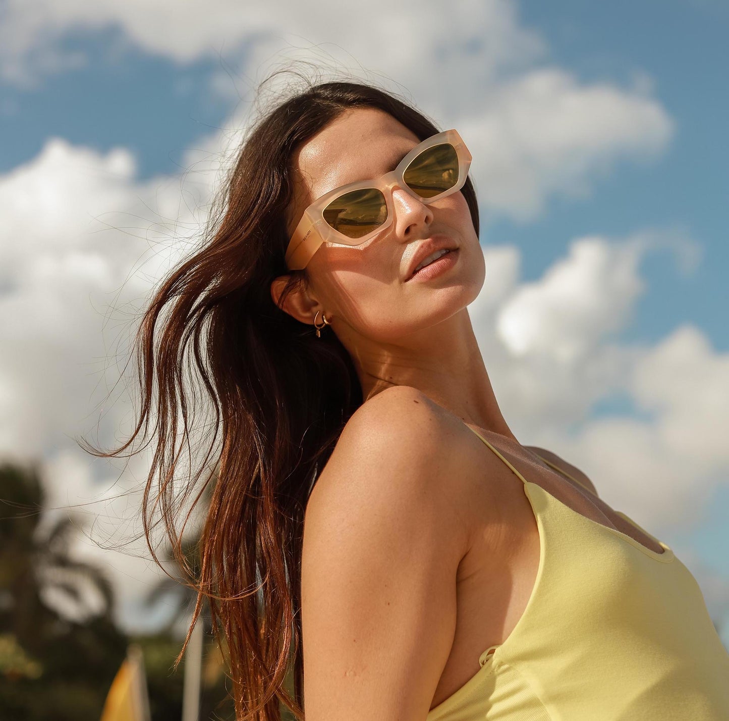 Biscayners Hampton Yellow Women's Sunglasses Sunglasses - Tophatter Daily Deals