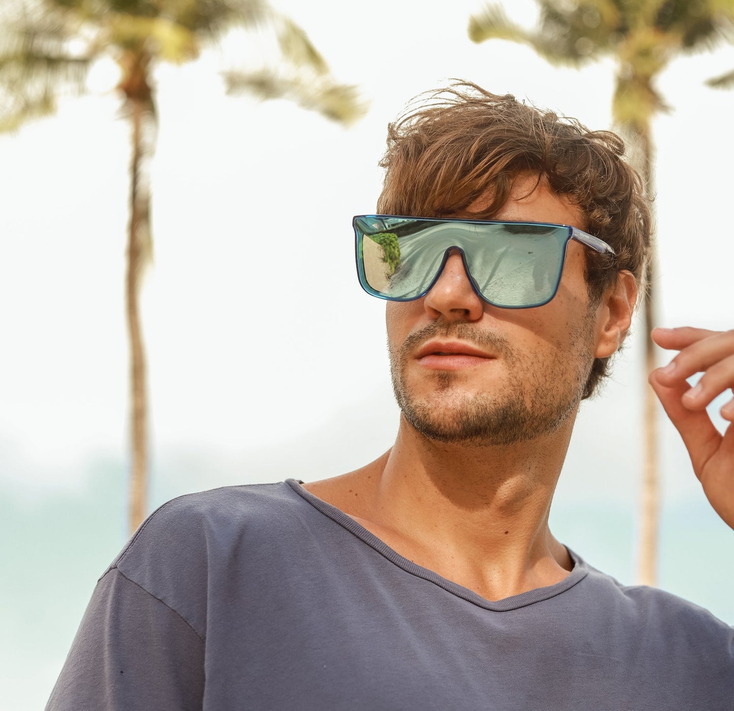 Biscayners Enid Blue Men's Sunglasses Sunglasses - Tophatter Daily Deals