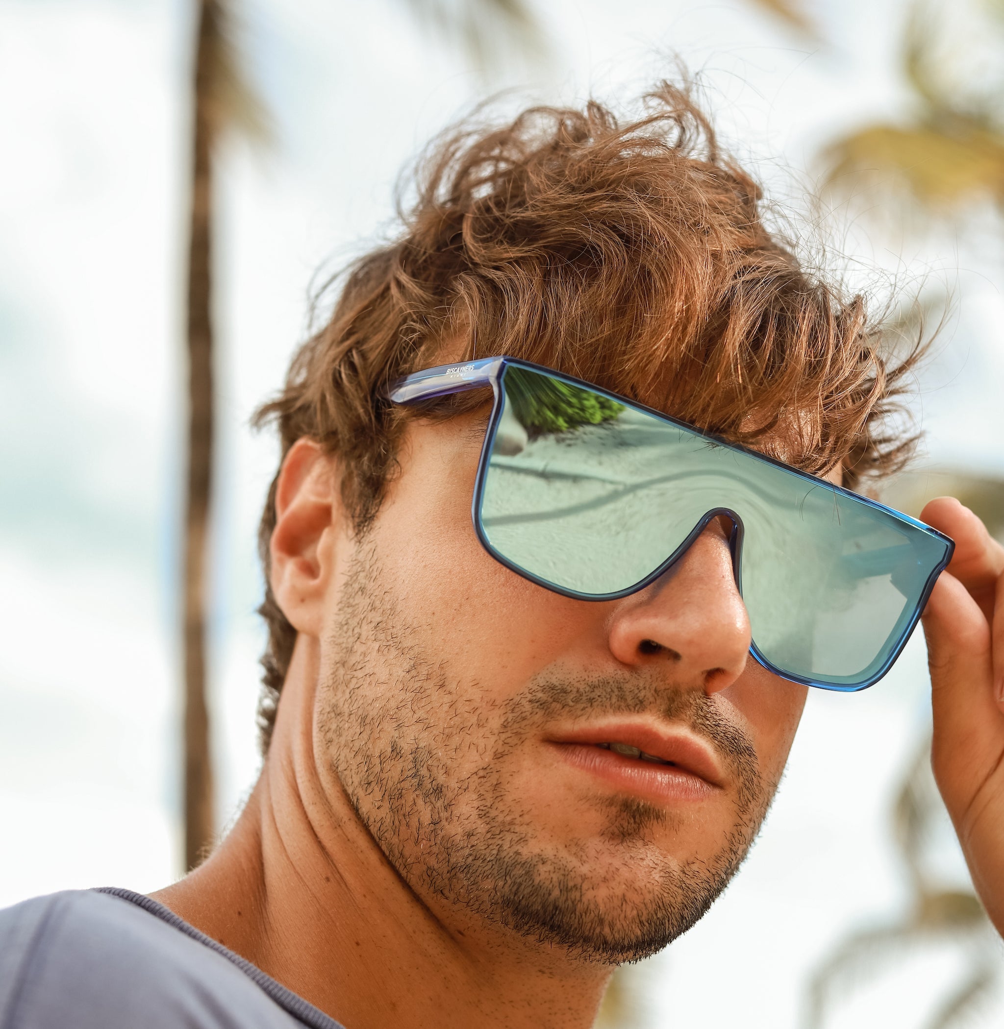 Biscayners Enid Blue Men's Sunglasses Sunglasses - Tophatter Daily Deals