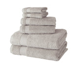 Amadeus Luxury Turkish Cotton Premium 6 Pc Towel Set Stone Bath Towel - Tophatter Daily Deals