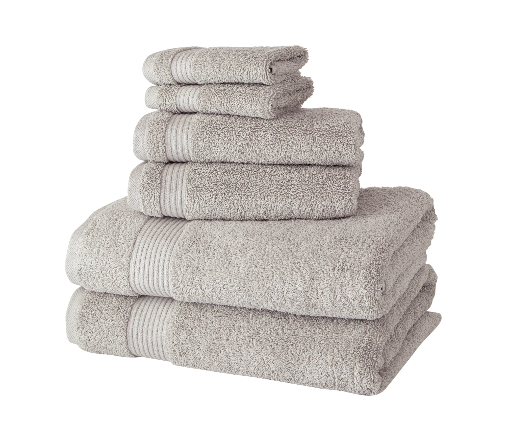 Amadeus Luxury Turkish Cotton Premium 6 Pc Towel Set Stone Bath Towel - Tophatter Daily Deals