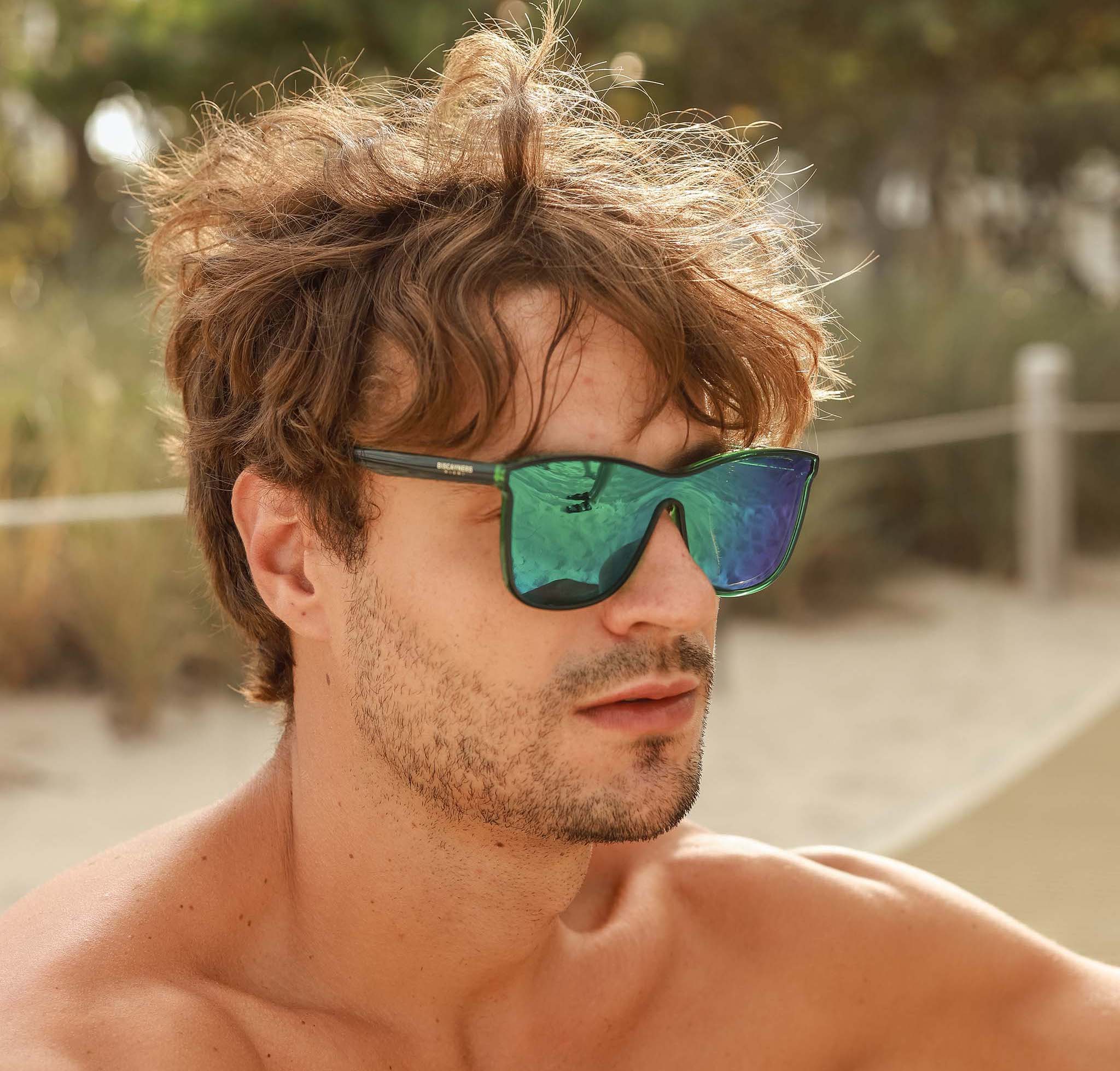 Biscayners Crandon Green Men's Sunglasses Sunglasses - Tophatter Daily Deals