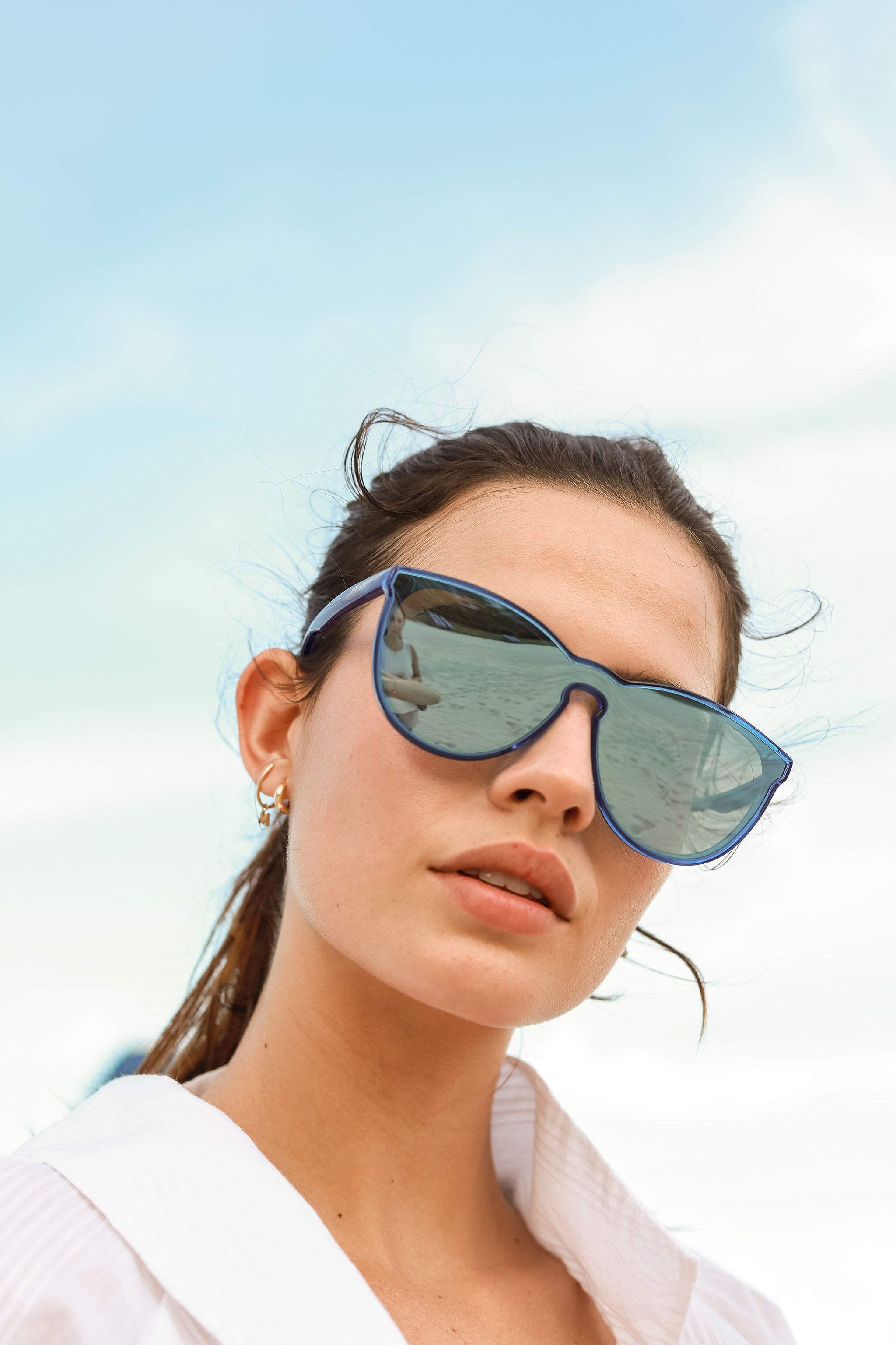 Biscayners Cranwood Blue Women's Sunglasses Sunglasses - Tophatter Daily Deals