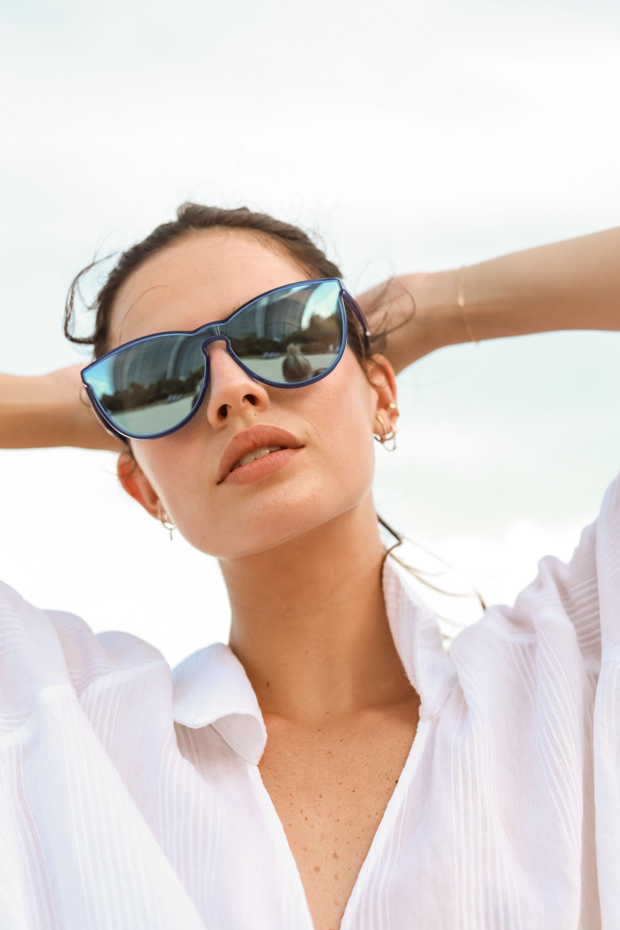 Biscayners Cranwood Blue Women's Sunglasses Sunglasses - Tophatter Daily Deals