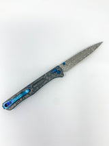 Benchmade Fact Gold Class - Damascus Steel Blade - Black Camo Fatcarbon - 417-232 Knives - Tophatter Daily Deals