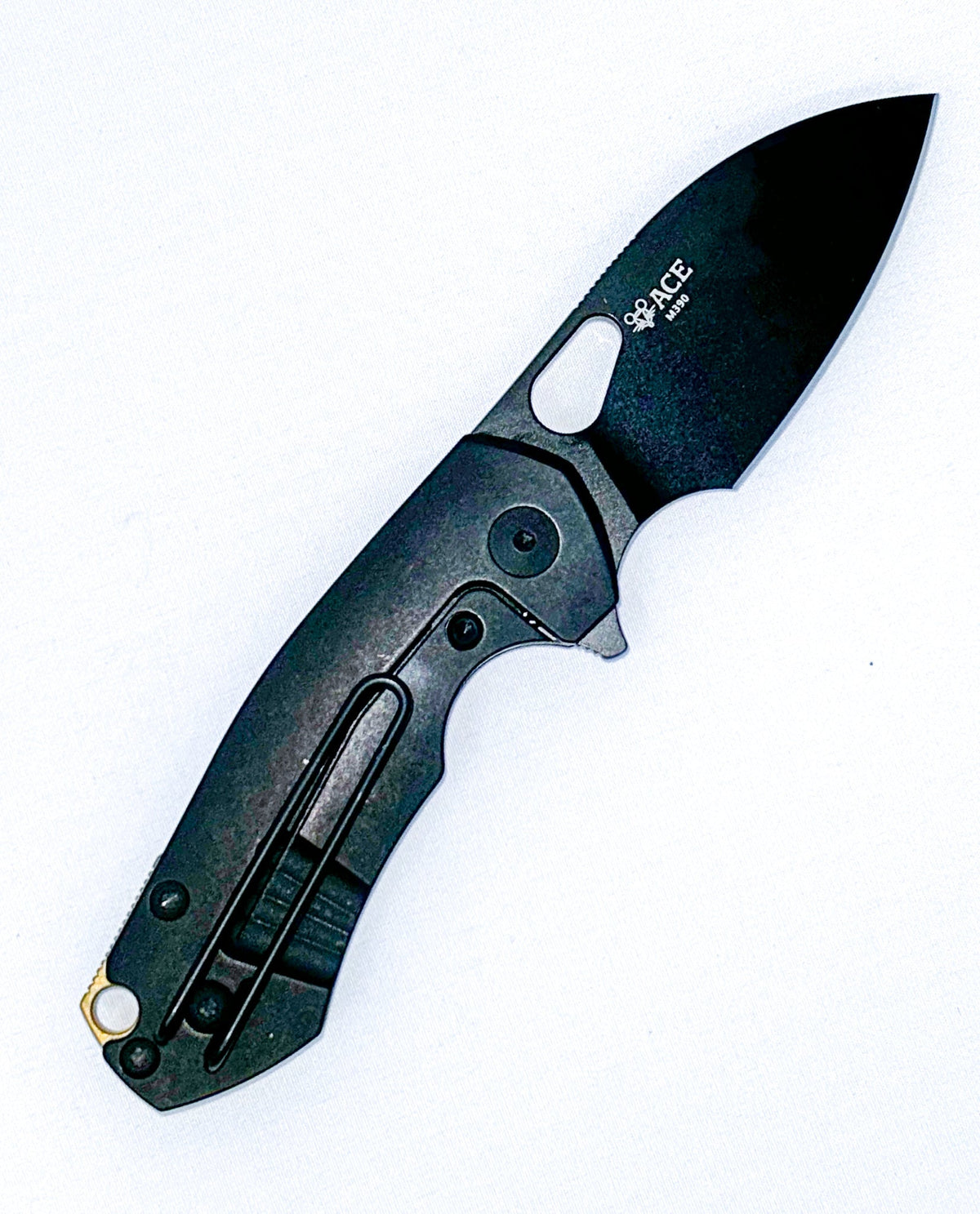 GiantMouse ACE Riv - Blackout - Titanium Handle - M390 Collectors - Tophatter Daily Deals