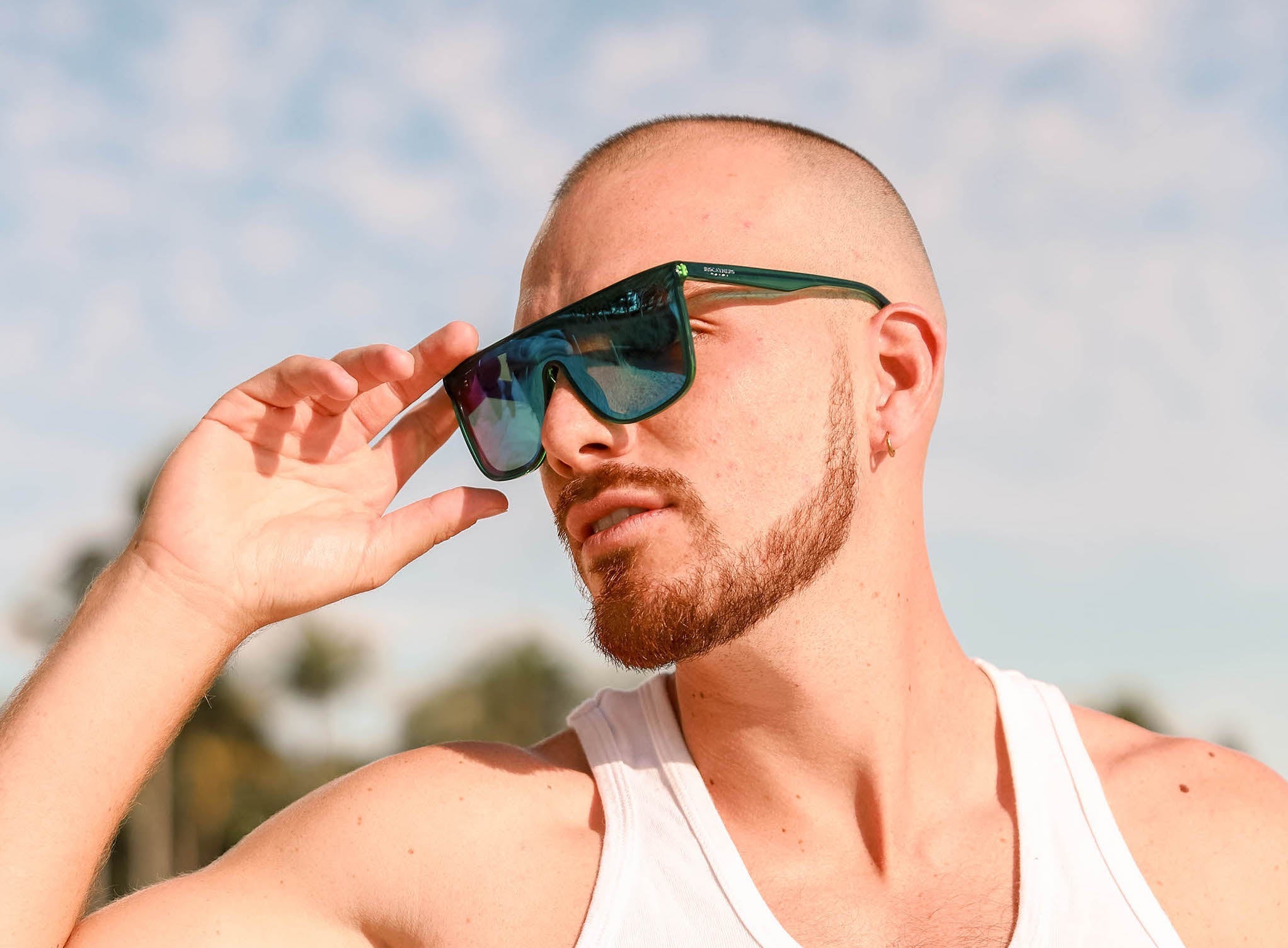 Biscayners Enid Green Men's Sunglasses Sunglasses - Tophatter Daily Deals