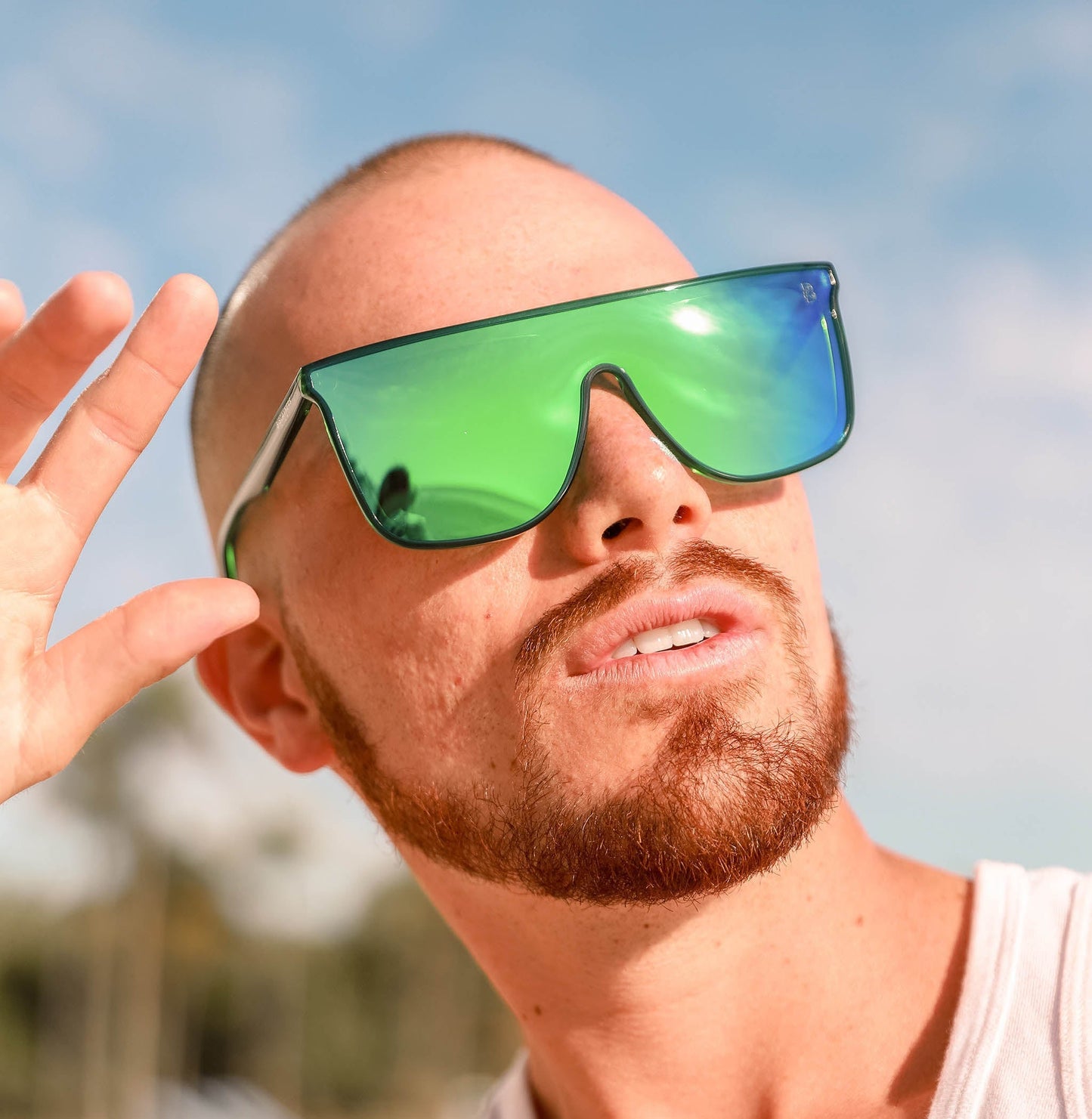 Biscayners Enid Green Men's Sunglasses Sunglasses - Tophatter Daily Deals