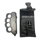 6" OTF Knuckle Knife Black with Carbon Fiber Knife - Tophatter Daily Deals