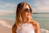 Biscayners Fernwood Silver Women's Sunglasses Sunglasses - Tophatter Daily Deals