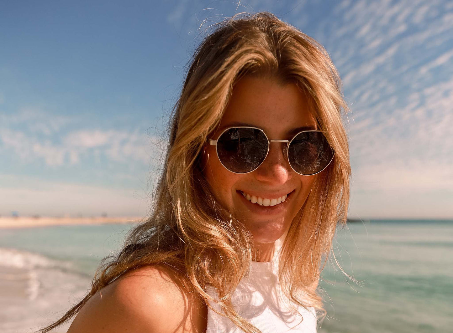 Biscayners Fernwood Silver Women's Sunglasses Sunglasses - Tophatter Daily Deals