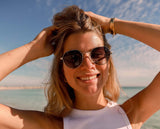 Biscayners Fernwood Silver Women's Sunglasses Sunglasses - Tophatter Daily Deals