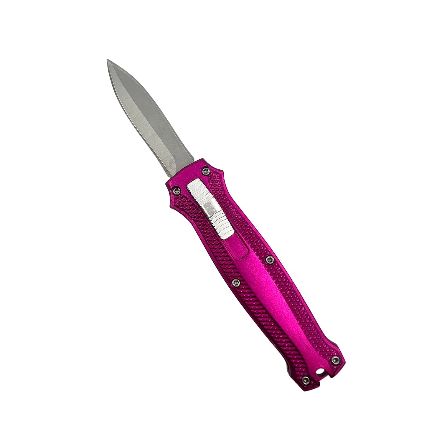 Mini Automatic OTF Keyring Knife Pink Knife - Tophatter Daily Deals