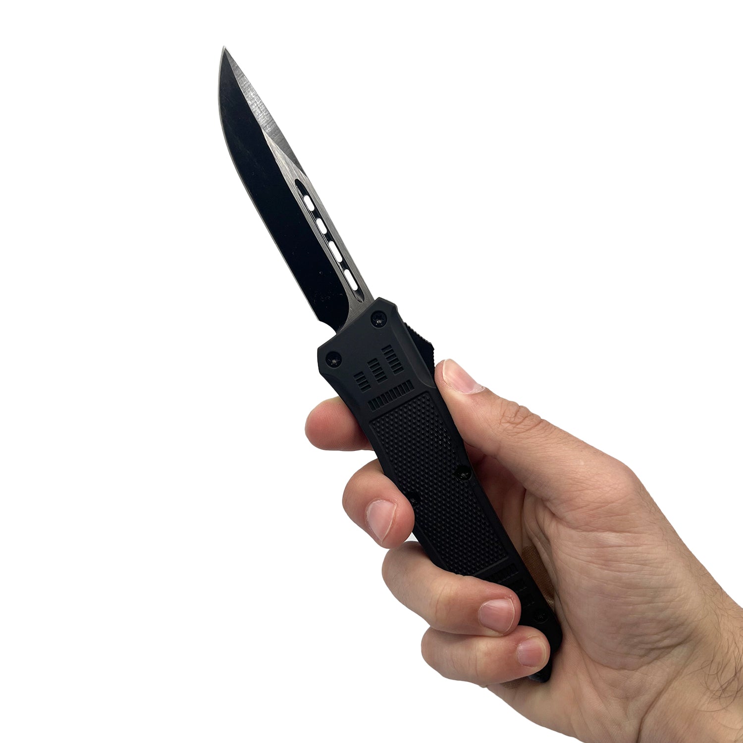 3.5" OTF Knife with Drop Point Blade Knife - Tophatter Daily Deals